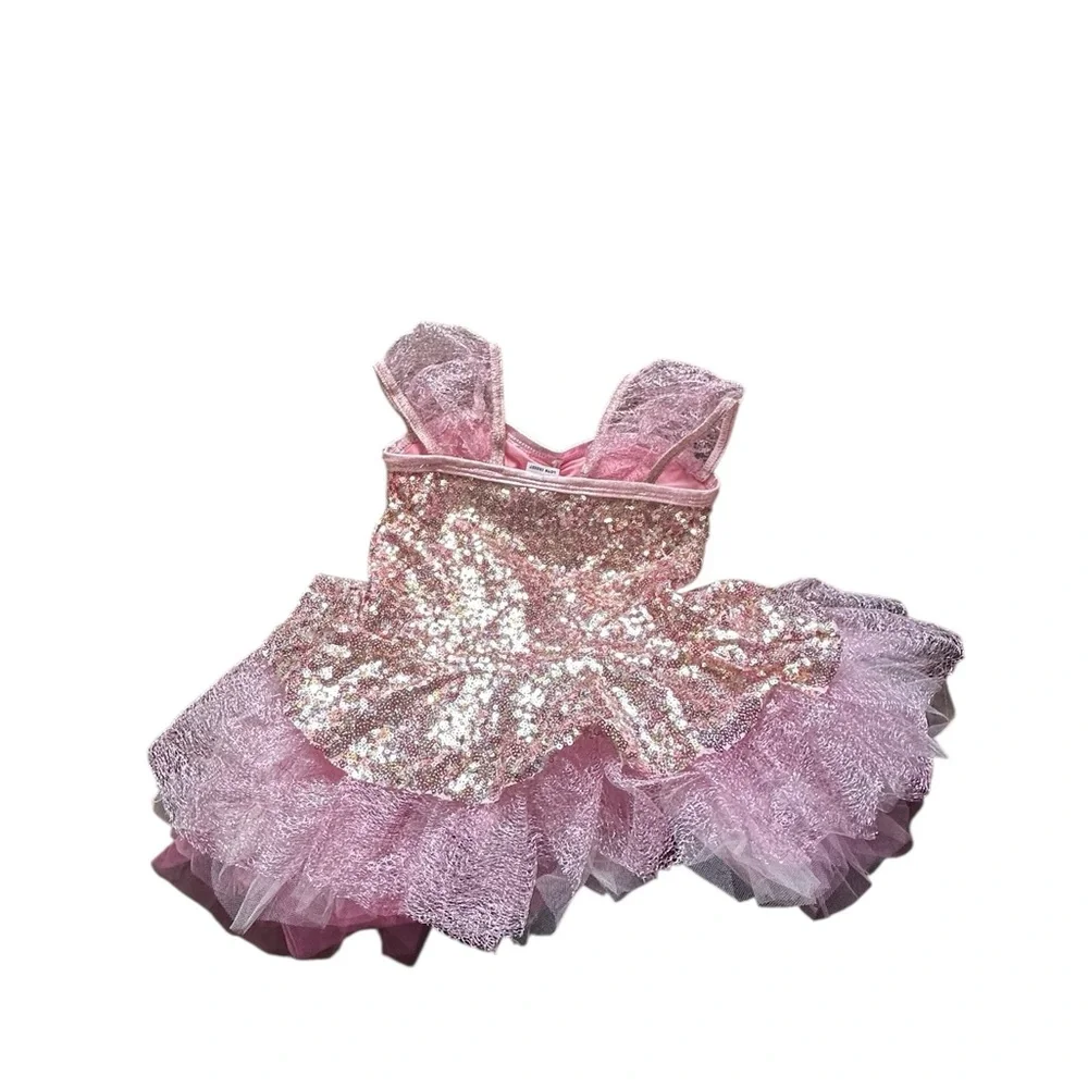 A wish come true Sparkling Pink Ballerina Costume for Kids